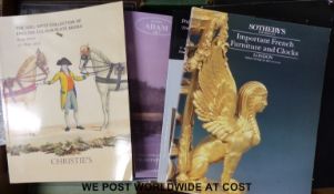 A collection of auction catalogues from Phillips, Christie's, Sotheby's auction houses etc.