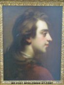 Continental School oil on canvas portrait of a gentleman (44 x 34cm),