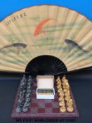 A chess set with battle figures,