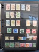 Collection of French Colonies and Belgium stamps in two binders