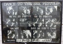 An original Sex Pistols 'Pretty Vacant' poster,