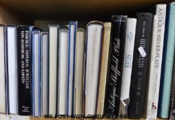 A collection of reference works on and about silver to include volumes from the Antique Collector's