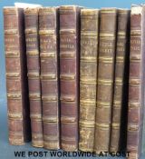A collection of eight titles by Charles Dickens to include Martin Chuzzlewit, Barnaby Rudge,