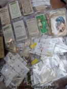 A large collection of vintage Players cigarette cards to include dogs, aircraft,