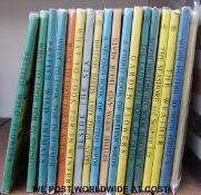 A collection of Ladybird books including British Birds, The Weather, The Seashore, Trees,