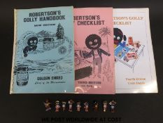 A selection of 1950s enamel Golly badges to include Scout, tennis player,