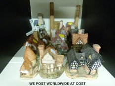 Twelve large David Winter cottages to include Thameside, Windmill, Oasthouse, Boathouse,