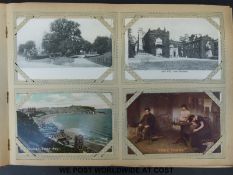 An album of postcards mainly UK topographical to include Hadrian's Wall
