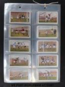 A set of Gallaher's Footballers 1-50 cigarette cards