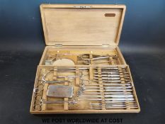 A cased set of German field surgery instruments by Dohnal & Comp. WIEN.