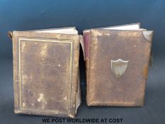Two Victorian photograph albums containing mainly portraits including London,