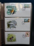 The official collection of World Wildlife first day covers, commonwealth stamps in a green album,