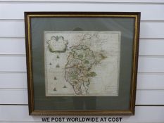 A Robert Morden map of Cumberland,