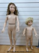 Two child shop display mannequins