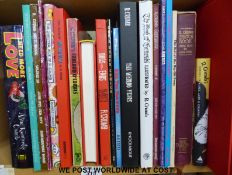 A quantity of books by Robert Crumb and a poster to include The Book of Genesis,