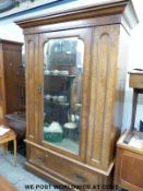 A pollard oak wardrobe with drawer under (H213 x W140 x D57cm)