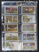 A set of Gallaher's Footballers in Action cigarette cards