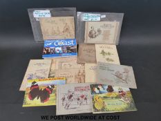 A quantity of cigarette and tea cards in albums