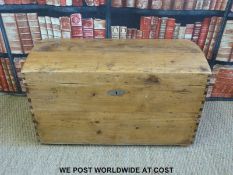 A dome topped pine trunk (H54 x W88 x D44cm)