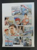 Airwolf full colour original artwork by Grey