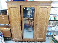 A 19th/20thC gentleman's satin birch compactum,