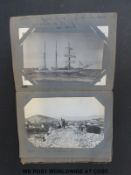 An album of postcards of naval interest to include HMS Forester, Spalato etc.