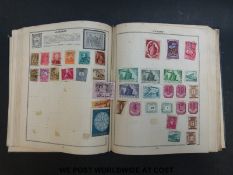 A Triumph stamp album and contents and one other album