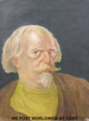 Ernest Forbes (1878-1961): Oil on canvas of Augustus John