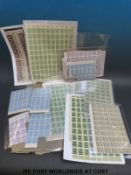 A box file of mint unmounted sheets of German stamps