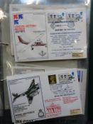 Four albums of first day covers, three related to RAF commemorative flights,