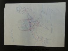 Four Cartoon Network character artworks by Beano artist Dave King,