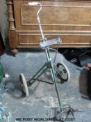 A vintage Dunlop golf trolley