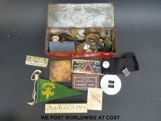 A quantity of badges,