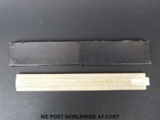 A Unique navigational slide rule in case