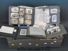 Two albums of photographs etc to include WW2 Egypt, Middle East, Jerusalem, Beirut and Malta,