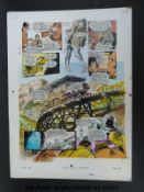 Kung Fu full colour original art page by artist Martin Asbury