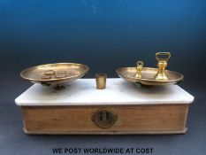 A set of Victorian Parnall shop scales.