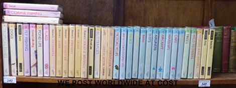 A collection of Observer books (London, Penguin Warne, c1980s), titles include Fly Fishing, Trees,