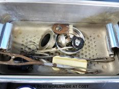 A quantity of various autoclave equipment mid-20thC onwards, includes steel and enamelled examples,