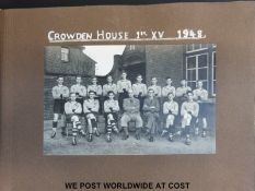 A photograph album from Cranbrooke School between 1948-1951 detailing the school's various sporting