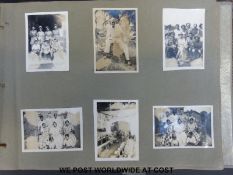 A photograph album including photos of Bombay, Chowringhee,