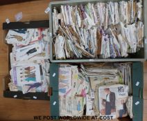 A large collection of vintage dress and clothes patterns by Vogue, Simplicity,