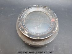 A military P8 type aircraft compass as fitted to Spitfire and similar aircraft