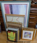 A collection of paintings and prints, 20 in total,