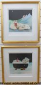 Two M Jackson signed limited edition prints 