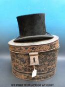 A top hat by Christys' of London in tin box