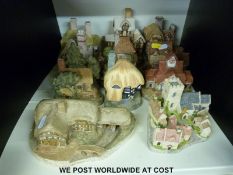 Eleven large David Winter cottages including Moonlight Haven (master copy) Plough Farmstead (Guild