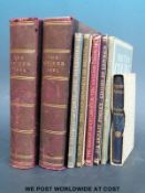 Two volumes of The Quiver (1891 & 1894) Red half leather boards with gilt spine together with four