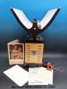 A vintage Home Sun tanning machine with instructions/manual,