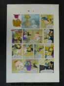 Duckula full colour original art page by Arthur Ranson signed by the artist